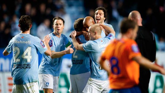 Agon Mehmeti, Daniel Andersson, Yago Fernandez, Malmö FF,