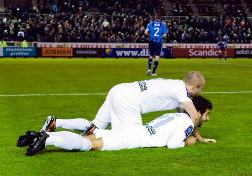 Daniel Larsson och Jimmy Durmaz, Malmö, jubel, glädje