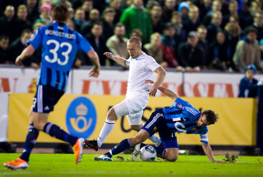 Daniel Larsson, Malmö och Joel Riddez, Djurgården
