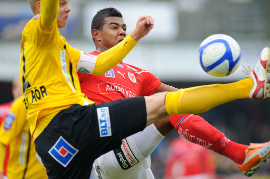 Ricardo Santos, Kalmar, och David Löfquist, Mjällby i