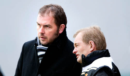 Alexander Axén och Kjell Pettersson, tränare, Gais