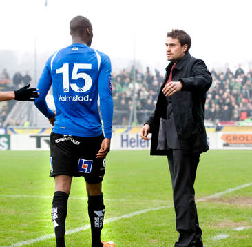 Tidig utvisning, Joe Sise, Halmstad, Josep Clotet Ruiz,