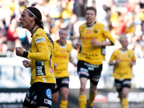 Niklas Hult, Elfsborg, gör 1-2, jubel