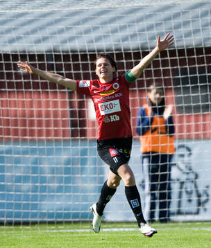 1-0, Susanne Moberg, Kristianstad, jubel