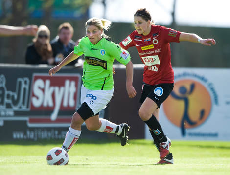 Sara Linden, Göteborg, jagas av Mia Carlsson, Kristianstad