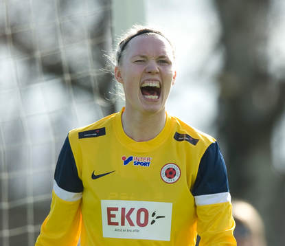 Hedvig Lindahl, målvakt, jubel
