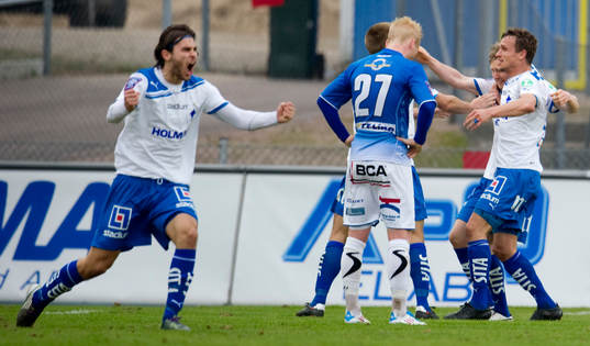 Astrit Ajdarevic, Norrköping, jubel, Mattias Adelstam,