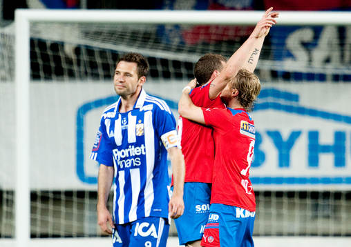 Alexander Gerndt, Helsingborg, gör 2-1, jubel, Stefan