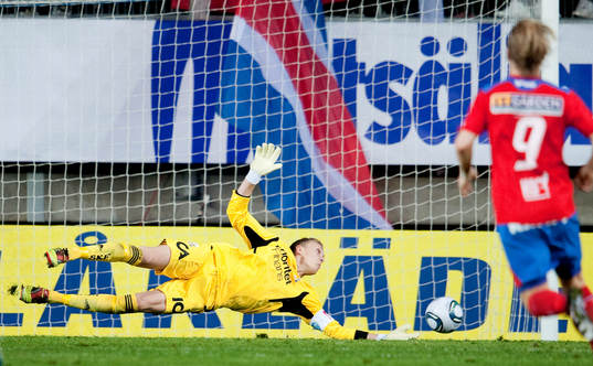 Marcus Sandberg, målvakt, Göteborg, släpper in 2-1