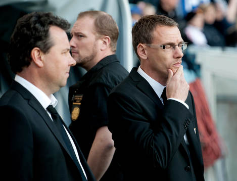 Stefan Rehn, assisterande tränare och Jonas Olsson,