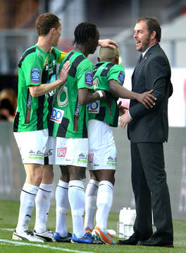 Alexander Axner, tränare, Gais, jubel
