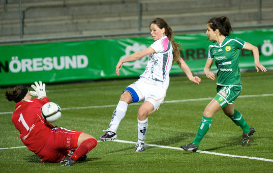 Sara Björk Gunnarsdottir, Malmö gör 3-1. Sitt tredje