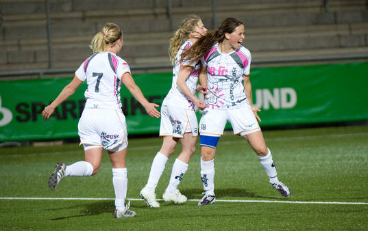 Sara Björk Gunnarsdottir, Malmö gör 3-1. Sitt tredje.