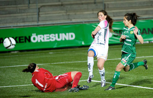 Sara Björk Gunnarsdottir, Malmö gör 3-1. Sitt tredje
