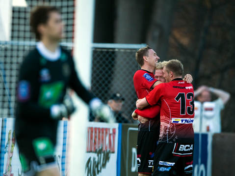 Marcus Pode, Mattias Adelstam och Fredrik Jensen, Trelleborg