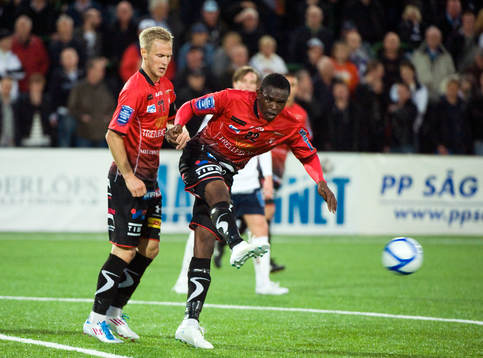 Magnus Andersson och Ibrahim Koroma, Trelleborg