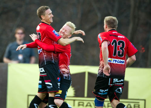 Marcus Pode och Mattias Adelstam, Trelleborg, jubel