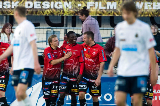 Jonathan Asp, Ibrahim Koroma och Johan Nilsson Guiomar,