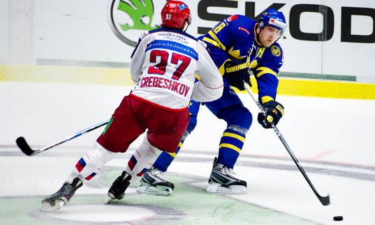 Denis Grebeshkov, Ryssland, Patrik Berglund, Sverige