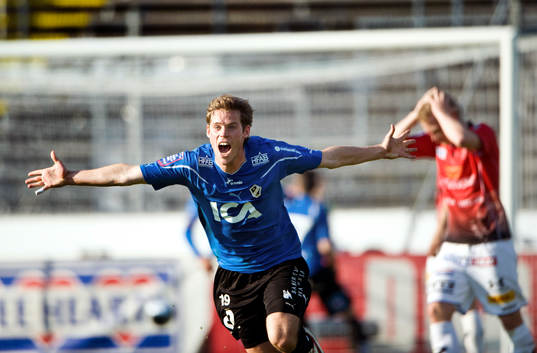 Emil Samuelsson, Halmstad, jubel, glädje