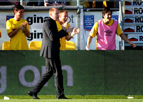 Magnus Haglund, tränare, Elfsborg, jubel