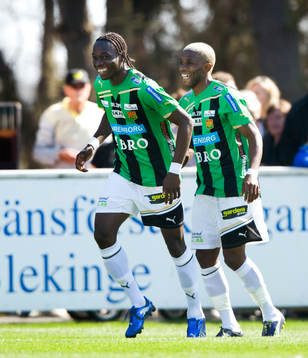 1-1,  Amadaiya Rennie, Gais, som grattas av Eric