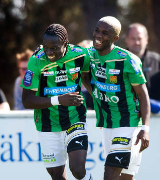 1-1,  Amadaiya Rennie, Gais, som grattas av Eric