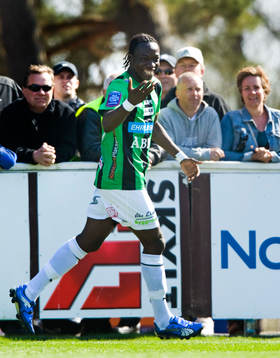 1-1,  Amadaiya Rennie, Gais. Jubel, glädje