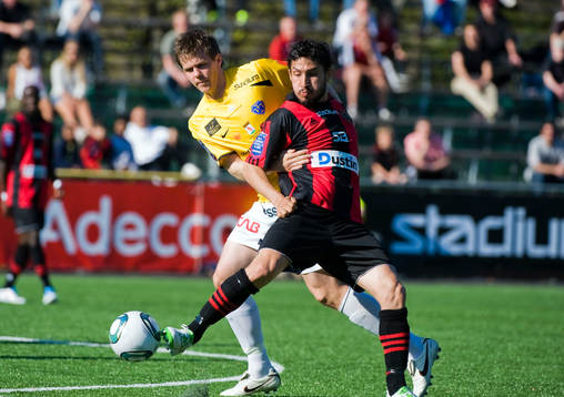 Daniel Johansson, Falkenberg och Pablo Pinones Arce,