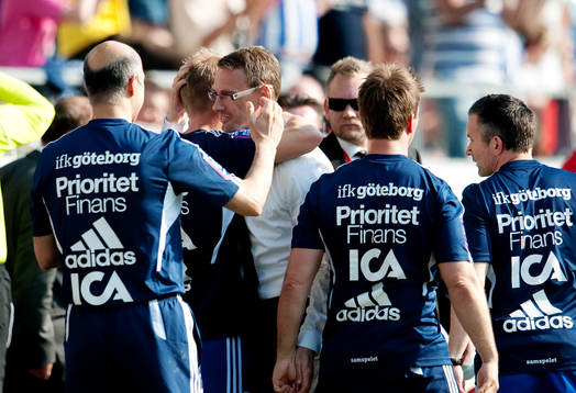 Jonas Olsson, tränare IFK Göteborg, är glad