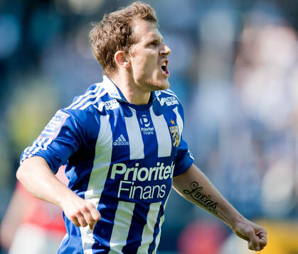 Tobias Hysén, IFK Göteborg, gör 1-0, jubel