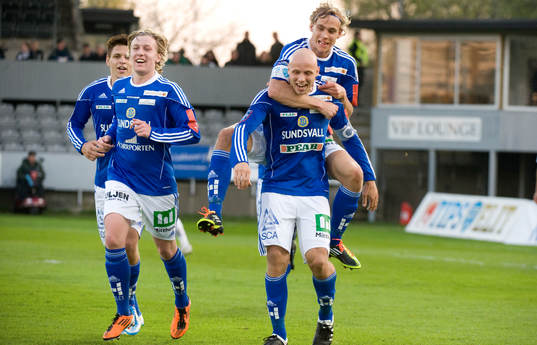 1-0. jubel i Sundsvall