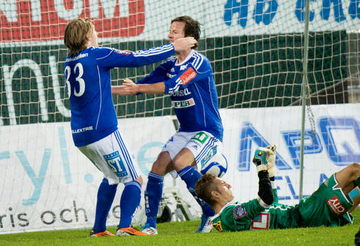 Emil Forsberg, Sundsvall gör 2-1. Jubel