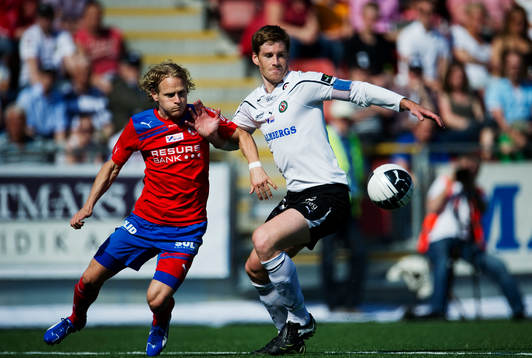Erik Sundin, Helsingborg, kämpar mot Magnus Wikström,