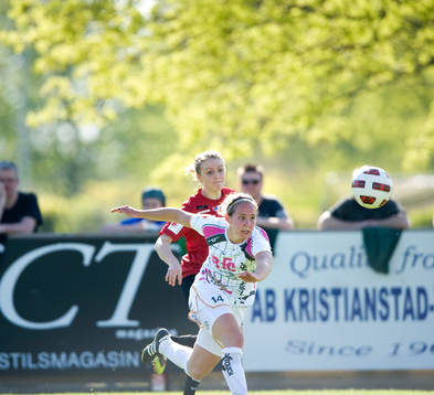 Vårgrönska och matchhjälten Manon Melis, Ldb
