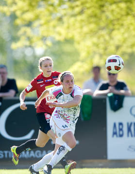 Vårgrönska och matchhjälten Manon Melis, Ldb