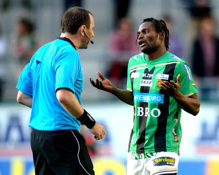 Jonas Eriksson, domare, Sigtuna, Richard Ntomba Ekunde, Gais