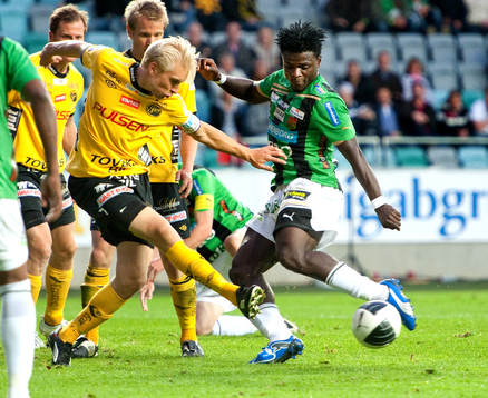 Johan Larsson, Elfsborg, Razak Omotoyossi, Gais