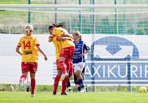 Jennifer Egelryd, Tyresö, gör 0-1, jubel