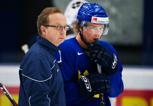 Pär Mårts, förbundskapten och Andreas Jämtin