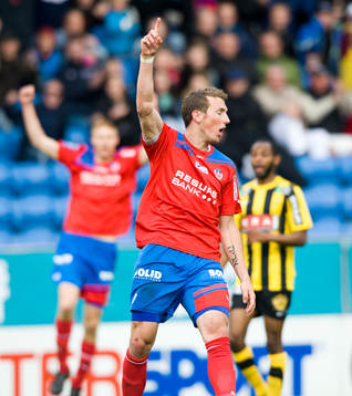 1-1, Alexander Gerndt, Helsingborg, jubel