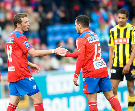 1-1, Alexander Gerndt, Helsingborg, jubel, som tackar