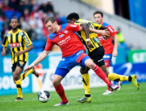 Alexander Gerndt, Helsingborg, och Dominic Chatto, Häcken
