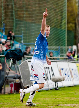 Fredrik Jensen, Trelleborg jubel, 2-0