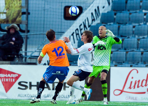 Jakob Orlov, Gefle och Nauzet Perez, målvakt, Halmstad