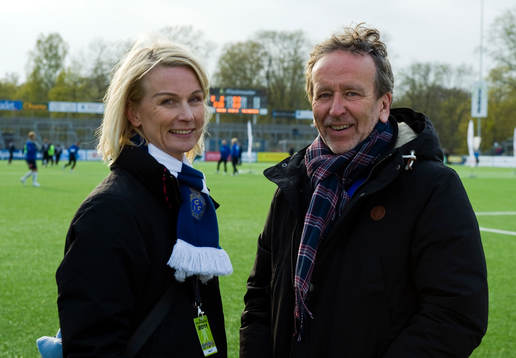 Eva von Scheele, klubbdirektör  och  Leif Lindstrand,
