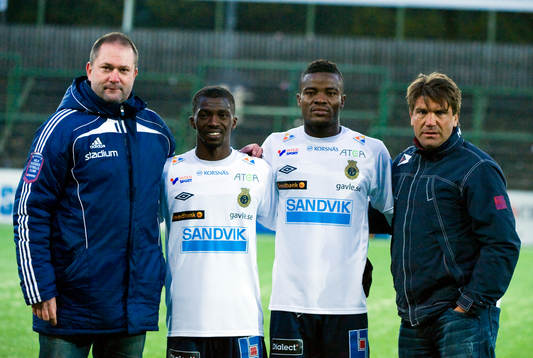 Henrik Berggren, Yussif Chibsah, Zakaria Abdullai och Bosse