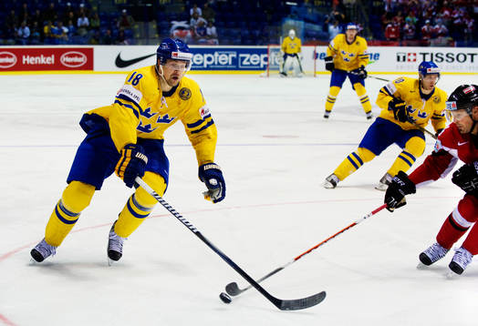 Patrik Berglund, Sverige, i ett anfall