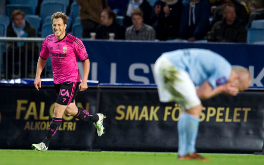 Tobias Hysén, IFK Göteborg jubel, Malmö FF depp