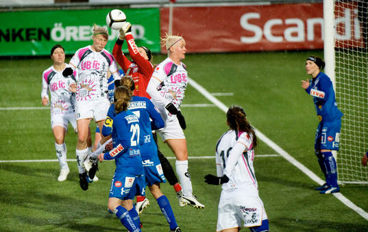 Nilla Fischer och Christina Öyangen Örntoft, Malmö når